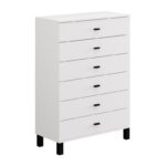 Συρταριερα Almond 77 6f Λευκο Χρωμα 77x35x78εκ