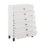 Συρταριερα Almond 77 6f Λευκο Χρωμα 77x35x78εκ - Image 4