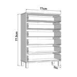 Συρταριερα Almond 77 6f Λευκο Χρωμα 77x35x78εκ - Image 6