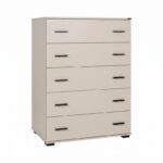 Συρταριερα Fylliana New Imperium 5f Cashmere Χρωμα 90x44x127εκ