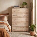 Συρταριερα Fylliana New Imperium 5f Grey Oak Χρωμα 90x44x127εκ - Image 2