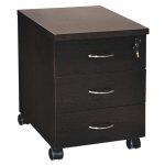 Συρταριερα Γραφειου Επαγγελματικη Sienna HM2011.02 Wenge Με 3συρταρια 38x48x53cm