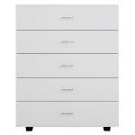 Συρταριερα Μελαμινης Thorg HM8995.03- 5 Συρταρια Λευκη 80χ40χ100yεκ. - Image 3
