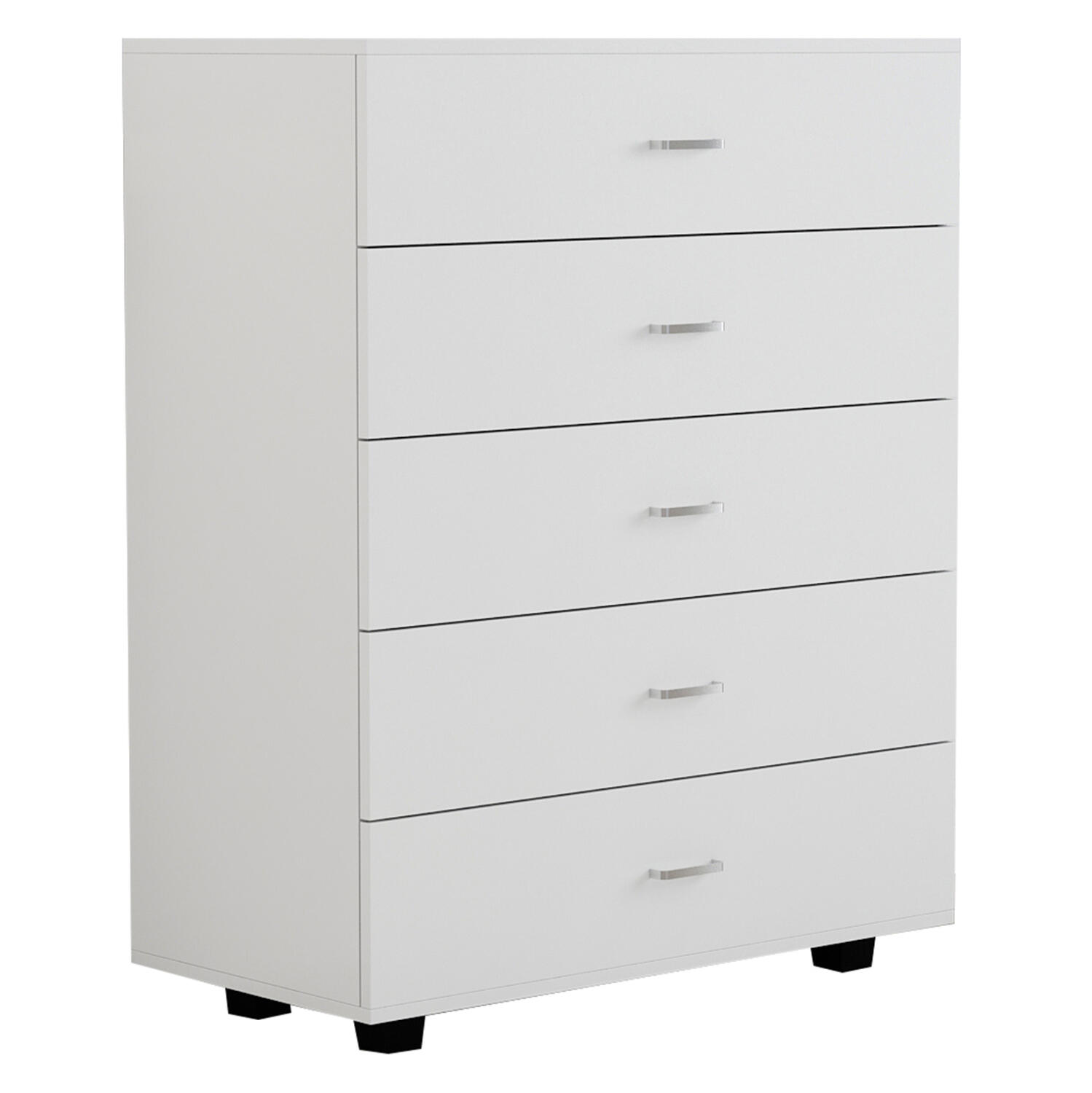 syrtariera-melaminis-fb9899503-5-syrtari Συρταριερα Μελαμινης Thorg HM8995.03- 5 Συρταρια Λευκη 80χ40χ100yεκ. - Image 1