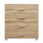 Συρταριερα Μελαμινης Briana HM2204.02 Me 4 Συρταρια Sonama 75x40x83y Εκ. - Image 2
