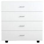 Συρταριερα Me 4 Συρταρια Thorg HM8996.03 Μελαμινη Σε Λευκο 80x40x83yεκ. - Image 3