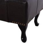 Ταμπουρε Υποποδιο T.chesterfield Emma HM226.01 PU 80x44x39y Εκ.σκ.καφε - Image 6