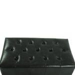Ταμπουρε Υποποδιο T.chesterfield Emma HM226.08 PU Κυπαρισσι-Μαυρα Ποδια 80x45x39yεκ. - Image 4