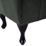 Ταμπουρε Υποποδιο T.chesterfield Emma HM226.08 PU Κυπαρισσι-Μαυρα Ποδια 80x45x39yεκ. - Image 6