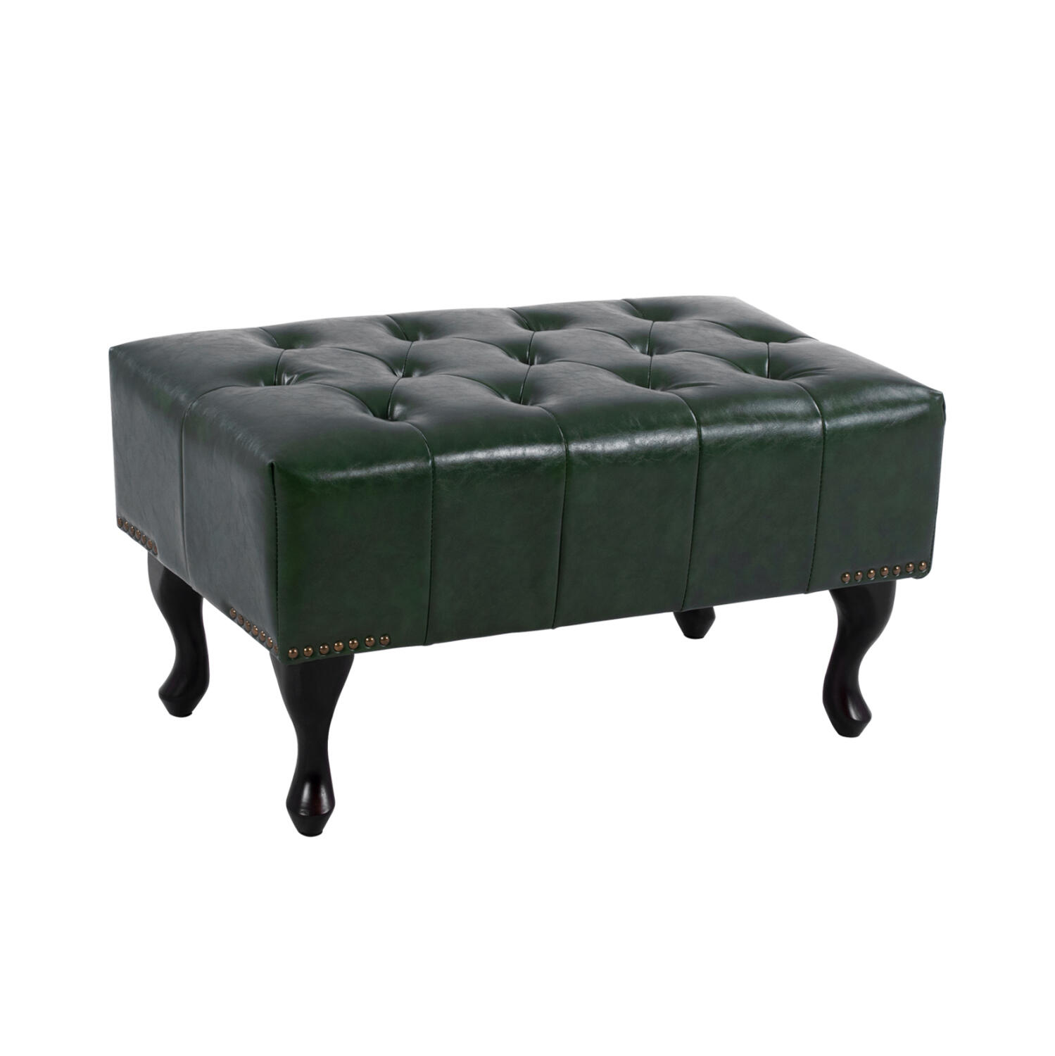 tampoyre-ypopodio-tchesterfield-fb922608 Ταμπουρε Υποποδιο T.chesterfield Emma HM226.08 PU Κυπαρισσι-Μαυρα Ποδια 80x45x39yεκ. - Image 1