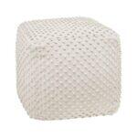 Τετραγωνο Πουφ Fylliana FL481 Ivory Χρωμα 45x45x45εκ