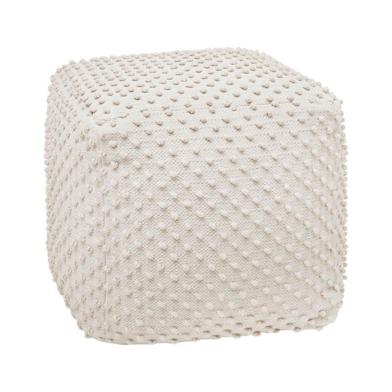 tetragono-poyf-fylliana-fl481-ivory-chroma-45x45x45ek1763737209 Τετραγωνο Πουφ Fylliana FL481 Ivory Χρωμα 45x45x45εκ - Image 1