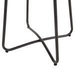 Τραπεζακι Gerry HM5717.11 Με Wicker Μπεζ-Μαυρο Μεταλ.σκελετο 50x50x47,5υεκ. - Image 6