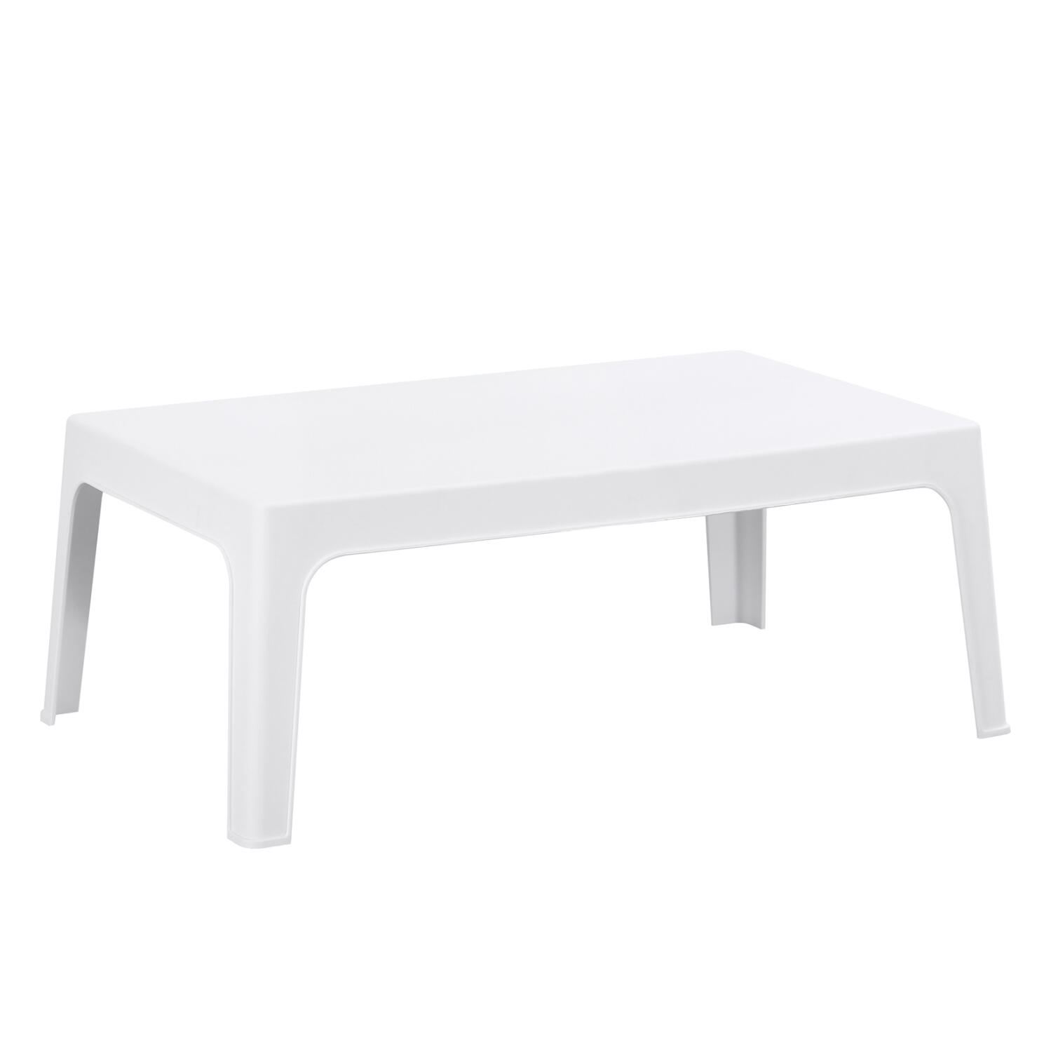 trapezaki-orthogonio-fb9636701-polypropy Τραπεζακι Ορθογωνιο Sleek HM6367.01 Πολυπροπυλενιο Σε Λευκο 105x64x40υεκ. - Image 1