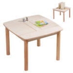 Τραπεζακι Παιδικο Με Αποθ.χωρους Ricki HM18339.01 MDF & Συμηδα Σε Φυσικο 65x65x47υεκ