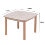 Τραπεζακι Παιδικο Με Αποθ.χωρους Ricki HM18339.01 MDF & Συμηδα Σε Φυσικο 65x65x47υεκ - Image 3