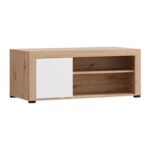 Τραπεζακι Σαλονιου Argyll Λευκο Με Artisan Oak Χρωμα 121x55x49εκ