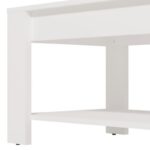 Τραπεζακι Σαλονιου Clent Λευκο Χρωμα 90x50x45εκ - Image 5