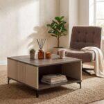 Τραπεζακι Σαλονιου Fylliana Aura Tobacco Με Cashmere Χρωμα 80x80x41εκ - Image 2