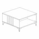 Τραπεζακι Σαλονιου Fylliana Aura Tobacco Με Cashmere Χρωμα 80x80x41εκ - Image 6