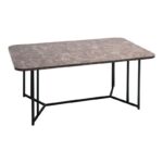 Τραπεζακι Σαλονιου Fylliana Diamond Grey Marble 115x68x45εκ