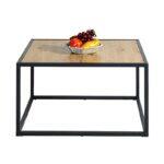 Τραπεζακι Σαλονιου Fylliana Edge 2295 Sonoma-Artisan Χρωμα 70x70x40εκ - Image 3