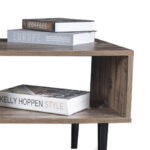 Τραπεζακι Σαλονιου Fylliana "Home" Μαυρο Με Grey Oak 100x50x42.5εκ - Image 3