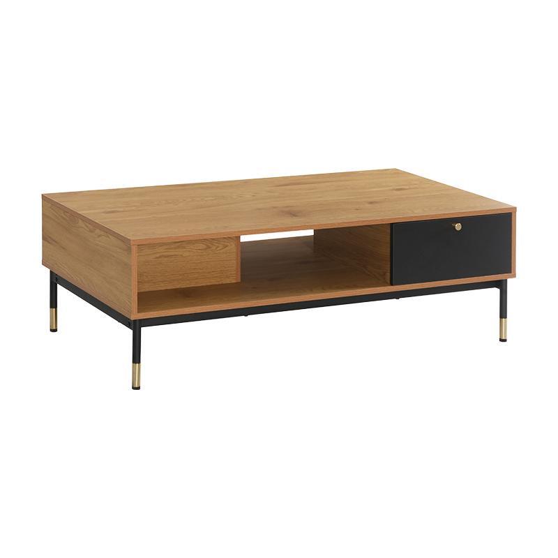 trapezaki-salonioy-fylliana-living-grey-oak-chroma-120x60x40ek1732799402 Τραπεζακι Σαλονιου Fylliana Living Καφε-Μαυρο Χρωμα 120x60x40εκ - Image 1