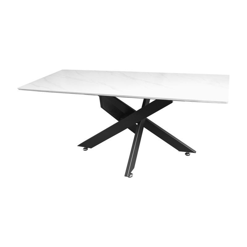 trapezaki-salonioy-fylliana-stone-me-leyki-keramiki-epifaneia-kai-mayra-metallika-podia-120x60x46ek1700226301 Τραπεζακι Σαλονιου Fylliana Stone Με Λευκη Κεραμικη Επιφανεια Και Μαυρα Μεταλλικα Ποδια 120x60x46εκ - Image 1