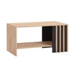 Τραπεζακι Σαλονιου Laval Artisan Οακ/Μαυρο 90x50x46εκ