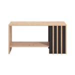 Τραπεζακι Σαλονιου Laval Artisan Οακ/Μαυρο 90x50x46εκ - Image 3