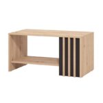 Τραπεζακι Σαλονιου Laval Artisan Οακ/Μαυρο 90x50x46εκ - Image 4