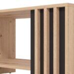 Τραπεζακι Σαλονιου Laval Artisan Οακ/Μαυρο 90x50x46εκ - Image 5