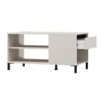 Τραπεζακι Σαλονιου Marron Cashmere-Μαυρο Ματ 102x55x52εκ - Image 4