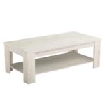 Τραπεζακι Σαλονιου Oscar Ks White Oak 120x60x41εκ