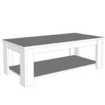Τραπεζακι Σαλονιου Oscar Ks White Oak 120x60x41εκ - Image 5