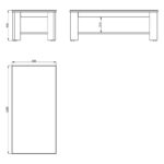 Τραπεζακι Σαλονιου Oscar Ks White Oak 120x60x41εκ - Image 6