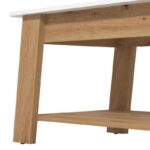 Τραπεζακι Σαλονιου Piave Artisan Oak-Λευκο High Gloss 101x55x47εκ - Image 4