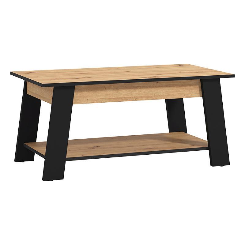trapezaki-salonioy-piave-artisan-oak-mayro-mat-101x55x47ek1715173201 Τραπεζακι Σαλονιου Piave Artisan Oak-Μαυρο Ματ 101x55x47εκ - Image 1