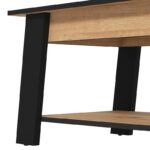Τραπεζακι Σαλονιου Piave Artisan Oak-Μαυρο Ματ 101x55x47εκ - Image 6