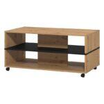 Τραπεζακι Σαλονιου Savio Artisan-Μαυρο 101x55x48εκ - Image 4