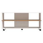 Τραπεζακι Σαλονιου Savio Λευκο-Artisan-Λευκο High Gloss 101x55x48εκ - Image 4