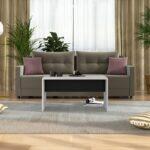 Τραπεζακι Σαλονιου Sedico Cashmere-Cashmere Mat-Μαυρο 90x50x47εκ - Image 2