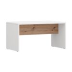 Τραπεζακι Σαλονιου Sedico Λευκο-Λευκο High Gloss-Artisan Oak 90x50x47εκ