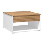 Τραπεζακι Σαλονιου Taranto Λευκο-Artisan 80x80x45εκ