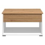 Τραπεζακι Σαλονιου Taranto Λευκο-Artisan 80x80x45εκ - Image 3