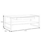 Τραπεζακι Σαλονιου Terrano Riviera Oak Χρωμα 111x60x40εκ - Image 5
