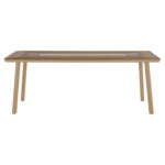 Τραπεζι Αλουμινιου Taber HM5131.04 Καπουτσινο Με Polywood Top 200x100x75υεκ - Image 3