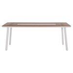 Τραπεζι Αλουμινιου Taber HM5131.11 Λευκο Με Polywood Top 200x100x75υεκ - Image 3