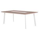 Τραπεζι Αλουμινιου Taber HM5131.11 Λευκο Με Polywood Top 200x100x75υεκ - Image 5